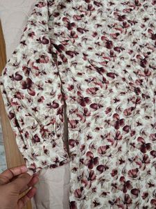 Floral Print Kurta and Pants cord Set