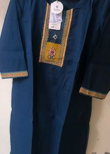 Stylish Navy Blue Kurta Set