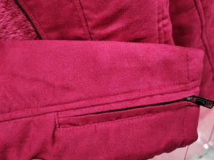 Burgundy Suede Style Jacket