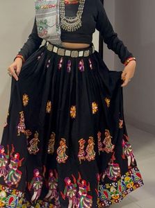 NAVRATRI BLACK GHAGRA