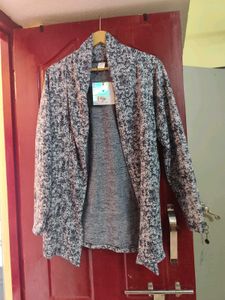 Women's Stylish Printed Open Front Jacket