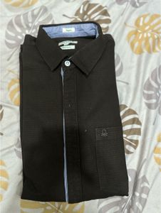 Benetton Brown Long Sleeve Shirt