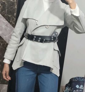 Grey Export branded trenchcoat