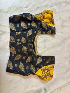 Vibrant Yellow Floral Print Saree