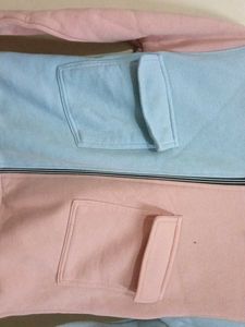 2 shade crop hoodie
