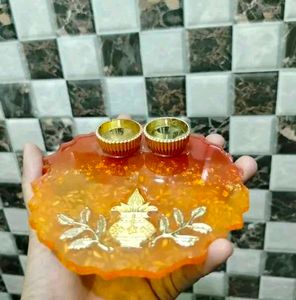 NEW - Resin Pooja Thali (4 Designs)