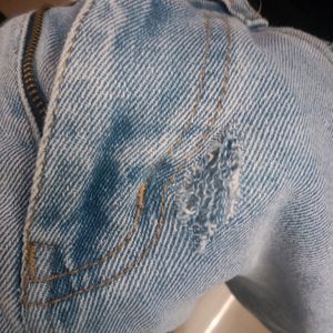 Wide Leg Torn Jeans