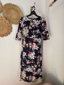 Floral Print Midi Dress