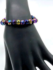 Style Trend Rainbow Acrylic Braslate2 pic unique