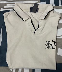 H&amp;M "AROME AMORE" Polo Shirt - Size