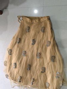 Embellished Net Lehenga Skirt