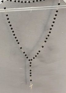 Long cross necklace