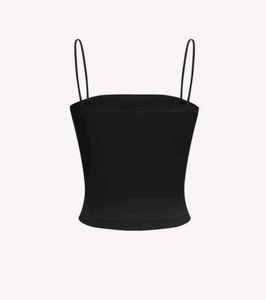 Basic Black Spaghetti Strap Crop Top