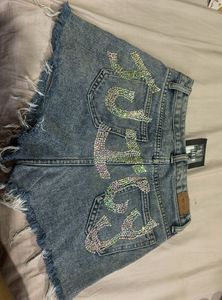 SALE on  Chatpati Y2k JUICY Denim Shorts