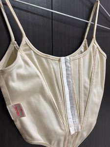 Stylish Cream Corset Top