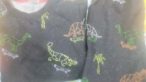 Dinosaur Skater Print Top