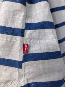 Levi's Blue Striped Button-Down Shirt