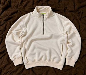 Korean Y2K boxy fit Quarter zipper