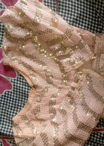 pack of two 😊Sparkling Pink Lehenga Choli + orang
