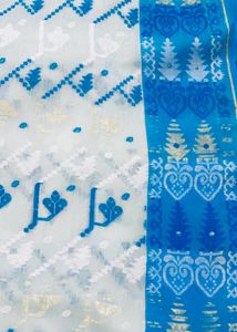 Baby Blue Color Pure Cotton Taant Saree