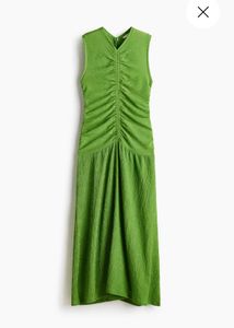 Chic Ruched Green Maxi Dress
