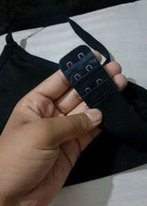 New Hot deep neck black Bra