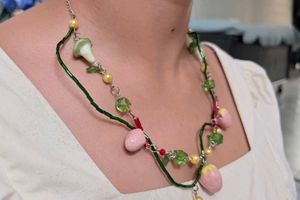 Enchanted Strawberry Vine Necklace 🍓🌿