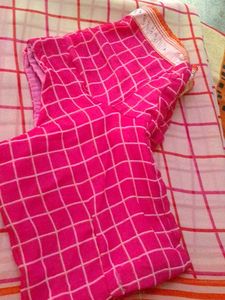 Elegant Plaid Saree