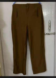 Chic Brown Wide-Leg Trousers