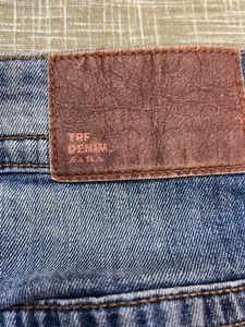 Zara- Ripped Blue Denim Jeans