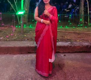 Elegant Red Saree set