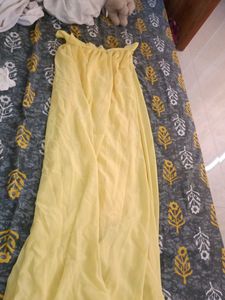 Flowy Yellow Ethnic gown