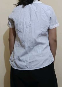 Classic Light Blue Short Sleeve Blouse