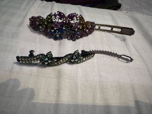 Sparkling Rhinestone Hair Clips (Set of 9)