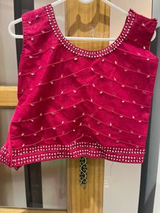 Pink Sequins Lehenga Choli
