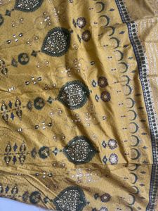 Yellow Green Ethnic Skirt