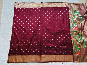 New Muniya Silk Saree with blouse piece