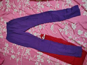 2 Pair Ethnic Pants (Red &amp; Purple) xxl
