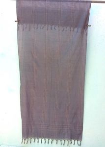 Elegant Grey Dupatta with Tassels