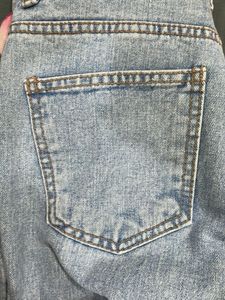 Women's Wide Leg Korean Blue Denim Jeans