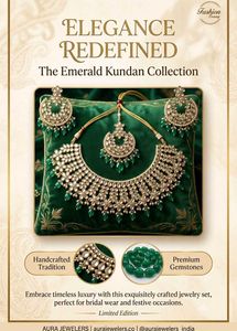 Elegant Kundan & Pearl Jewellery Set