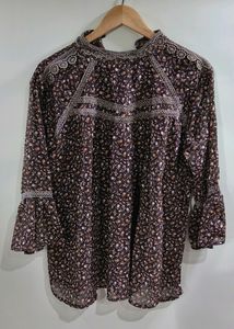 Brown floral top for womens!
