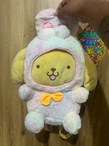 Sanrio Rainbow Cotton Candy Pompompurin backpack