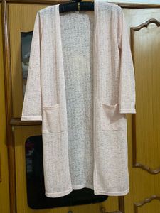 Light Pink Long Cardigan