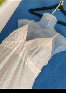 M&amp;S Cozy Lace Trim Nightgown