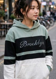 Brooklyn Striped Hoodie