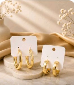 Chunky Gold Hoop Earrings