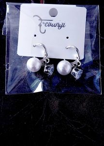 Elegant Pearl &amp; Crystal Earrings Set 24 pairs