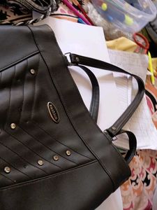 Stylish Black Tote Bag