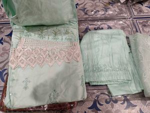 Beautiful Mint Green Kurta Set with Dupatta